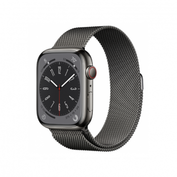 Apple Watch Series 8 - 45mm Stal (GPS + Cellular)